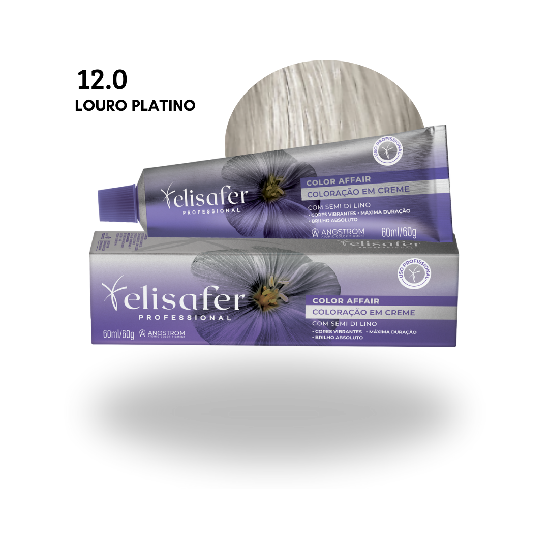 Elisafer Color Affair 12.0 Louro Platino 60g