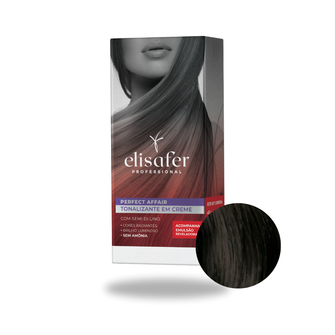 Elisafer Color Affair 3.0 Castanho Escuro Tonalizante 100ml