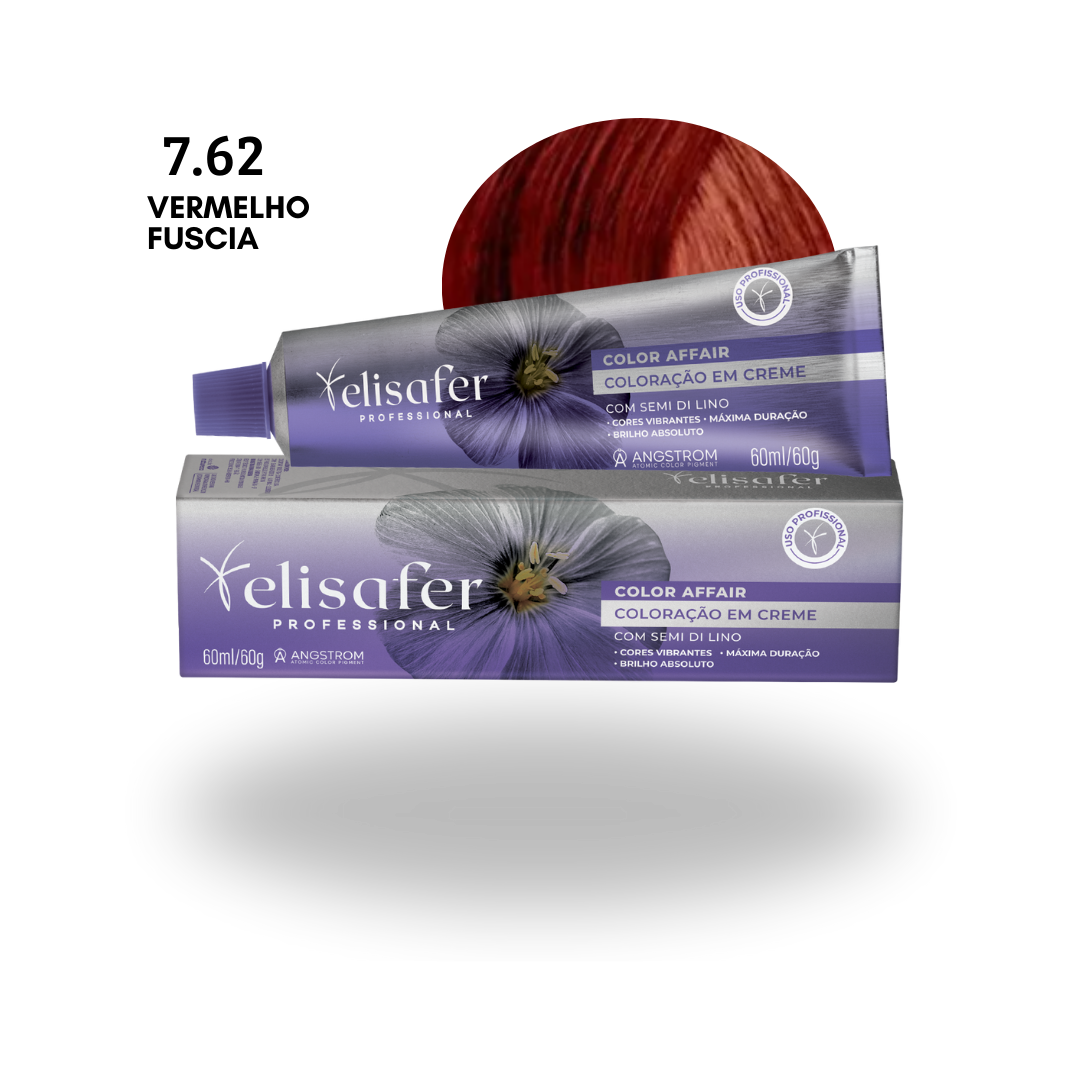 Elisafer Color Affair 7.62 Vermelho Fúcsia 60g