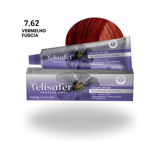 Elisafer Color Affair 7.62 Vermelho Fúcsia 60g