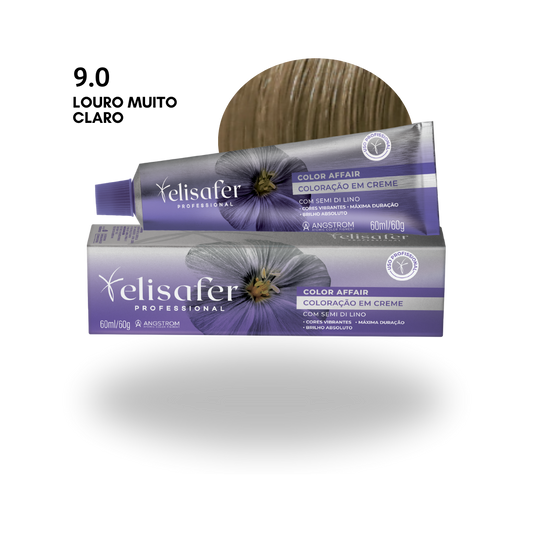 Elisafer Color Affair 9.0 Louro Muito Claro 60g